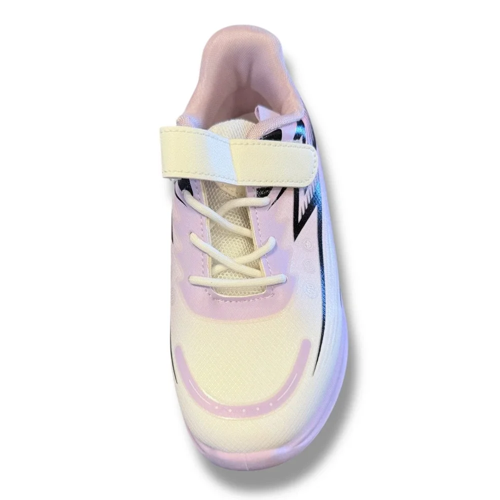 NIB Kids Girls KUBIXIN Sneakers Light Purple Pink Athletic Hook Loop Shoes Sz 1